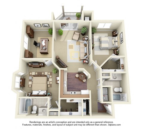 2F Floor Plan at Cityscape, St Louis Park, MN, 55416